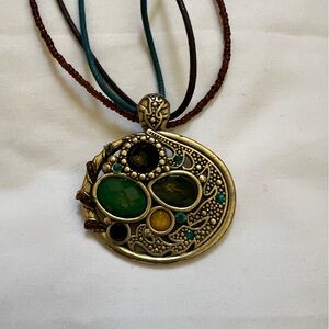 Beautiful gold multicolor necklace